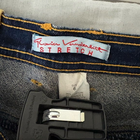 Gloria Vanderbilt Women’s Size 6 Dark Blue Cotton Stretch Straight Leg Jeans - Picture 10 of 11